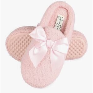 Jessica Simpson Marshmallow House Slipper in Pink, Memory Foam, Size XL